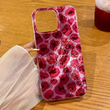 Perforated Vortex Shell IND Pink Leopard Print Phone Case For iPhone