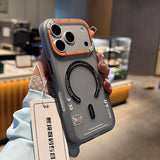 Frosted Semi-Transparent Magnetic Protective Case For iPhone