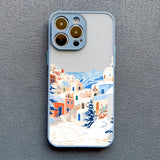 Rural Building Snow Scenery Phone Case For iPhone
