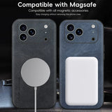 Luxury Leather Magnetic Case For iPhone
