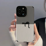 Cute Cat Soft Leather Case for iPhone