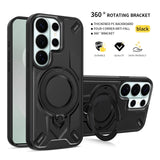 Magnetic Wireless Charge Mecha Shockproof Cover For Samsung