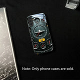 Airplane Dashboard Pattern Black Tempered Glass Case for Samsung Galaxy