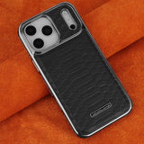 Luxury Fashion Snake-Patterned Leather Case For iPhone