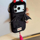 Cartoon Plush Demon Warm Case For iPhone