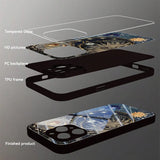 Creative Sun Person Pattern Tempered Glass For iPhone