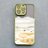 Rural Building Snow Scenery Phone Case For iPhone