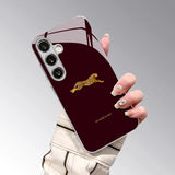 Chic Leopard Pattern Hard Glass Back Cover For Samsung