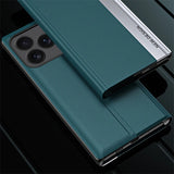 Luxury Plating Leather Flip Case For iPhone