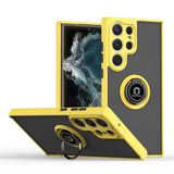 Luxury Matte Armour Magnetic Stand Phone Case For Samsung S26