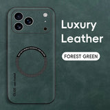 Luxury Leather Magnetic Case For iPhone