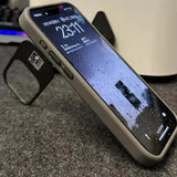 Transparent multi-dimensional stand magnetic Case For iPhone