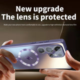 Matte Magnetic Glass Lens Film Protection Anti-fall case For Samsung