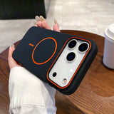 Luxury Magnetic Matte Soft Phone Case For  iPhone