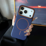 Leather Texture Magnetic Shockproof Case For iPhone