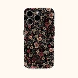 Retro Floral Double-Layer Shock-Resistant Phone Case For iPhone