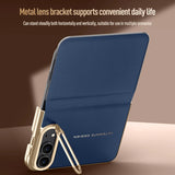 Luxury Matte Leather Shockproof Case For iPhone Duo