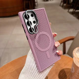 Honeycomb Mesh Cooling With Lens Bracket Phone Case for Samsung