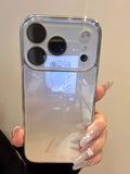 Luxury ice-Tempered Glass Plating Candy Armor Shockproof Case for iPhone