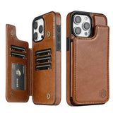 Wallet RFID Blocking Layer Protect Magnetic Flip Leather Case For iPhone