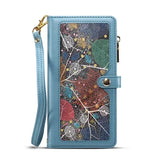 Crossbody Zipper Wallet Card Holder Lanyard Leather Case for Iphone