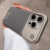 Business Aromatherapy Magnetic Leather Case for iPhone