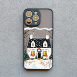 Rural Building Snow Scenery Phone Case For iPhone