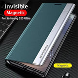 Luxury Leather Flip Case For Samsung Galaxy S26