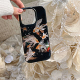 High quality lucky koi goldfish case for iPhone