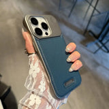 Business Aromatherapy Magnetic Leather Case for iPhone