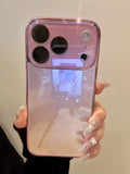 Luxury ice-Tempered Glass Plating Candy Armor Shockproof Case for iPhone