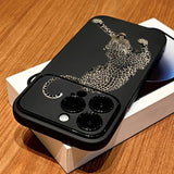 Leopard Print "888" Lucky Number Shockproof Soft Case For iPhone
