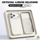 New Magnetic Official Liquid Silicone Case For iPhone