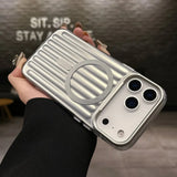 Corrugated Pattern Magnetic Case For iPhone