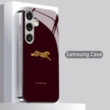 Chic Leopard Pattern Hard Glass Back Cover For Samsung