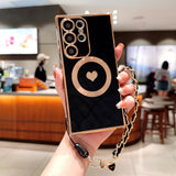 Plating TPU Wrist Lanyard Bracelet Case For Samsung Galaxy