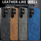 Leather Texture Magnetic Case For Samsung Galaxy S26