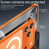 Ultra Thin Frameless Magnetic Soft Case For iPhone With Ring Strap