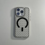 Ultrathin Frosted Geometric Elements Wireless Charging Case For iPhone