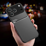 Leather Matte Magnetic Case For iPhone
