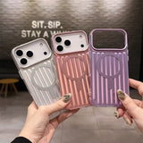 Corrugated Pattern Magnetic Case For iPhone