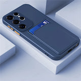 Liquid Silicone Card Holder Case For Samsung