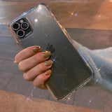 New Luxury Bling Glitter TPU Transparent Sof Case For iPhone