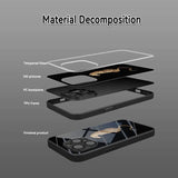 Golden Leopard Pattern Tempered Glass Black Case For iPhone