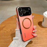 Magnetic Gradient Glass Case For iPhone