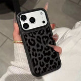 Leopard print Shockproof Silicone Bumper Soft  Case For iPhone