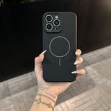 Original Liquid Silicone Magnetic Case For iPhone
