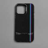 Cool car lights carbon fiber pattern case for iPhone
