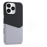 Double Leather Microfiber Flocked Magnetic Phone Case For iPhone