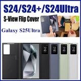 Leather Card Solt Pocket Smart Display LED Transparent Window Case for Samsung
